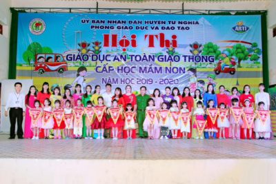 Mầm non Nghĩa Hiệp với hội thi “Giáo dục an toàn giao thông cấp mầm non năm học 2019 – 2020”